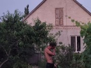 The hot day ended with watering the garden. 7/16