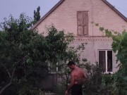 The hot day ended with watering the garden. 8/16