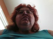 Gum chewing and blowing by Naughty Nurse Vicki 10/16