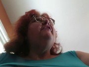 Gum chewing and blowing by Naughty Nurse Vicki 12/16