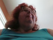 Gum chewing and blowing by Naughty Nurse Vicki 13/16