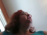 Gum chewing and blowing by Naughty Nurse Vicki 14/16