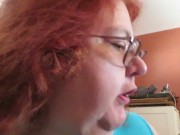 Gum chewing and blowing by Naughty Nurse Vicki 3/16