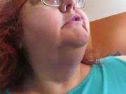 Gum chewing and blowing by Naughty Nurse Vicki 4/16
