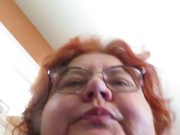 Gum chewing and blowing by Naughty Nurse Vicki 8/16