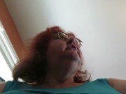 Gum chewing and blowing by Naughty Nurse Vicki 9/16