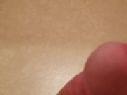 Stroking my big dick and moaning until I cum