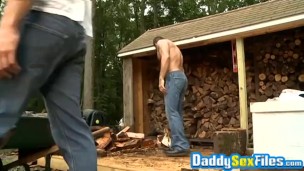 Rough outdoor fuck with hunks Colby Keller and Arpad Miklos