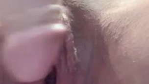 Horny morning dildo fuck, with creamy pulsating orgasm 