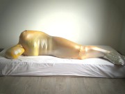 Mermaid self bondage challenge
