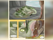[2D Комикс] Фурри Драконы Мужская Оргия 1/16