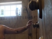 Dad-Bod catches cramp while fucking Fleshlight