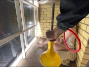 Отсосала кальянщику и получила сперму на язык 1/16