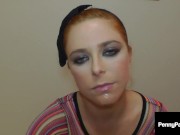 Slobbering Slut Penny Pax Gags On A Huge Fat Cock! 7/16
