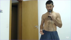 Hairy buff man Garygoldenballs' announcement and a sweet treat at the end