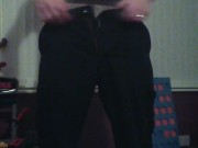 Ripping my cock from my CK boxers and shooting load 1/16