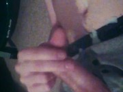 Ripping my cock from my CK boxers and shooting load 15/16