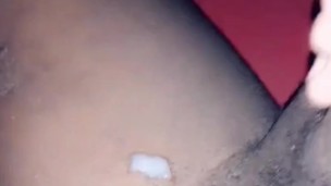 Moaning and stroking my dick 