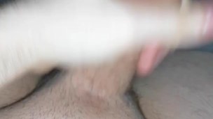 Bi guy masturbating and moaning until he cums