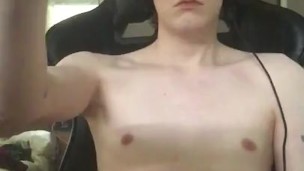 twink eating his own cum 