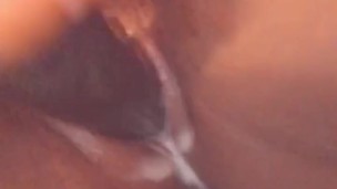 Watch how my pretty pink pussy cream pt2