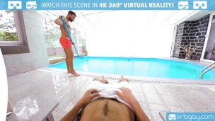 VRB GAY Muscle Poolboy Seducing Boss At Work
