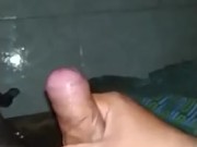 Jaladita en el baño