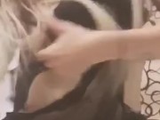 Amateur with big dildo 