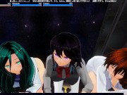 3D HENTAI ORGY three beauties cum with you 9/16