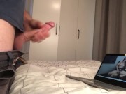 Huge cumshot , big dick , solo male 
