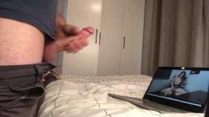 Huge cumshot , big dick , solo male 