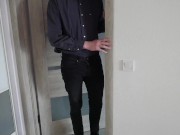 HOT MILF WIFE LET CUCKOLD HUSBAND WATCH WHILE SHE FUCK ANOTHER MAN 1/16