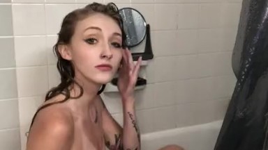 Having fun in the shower