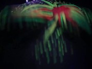 Fucking around with paint and black lights. 