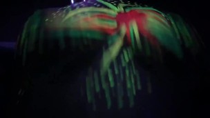 Fucking around with paint and black lights. 
