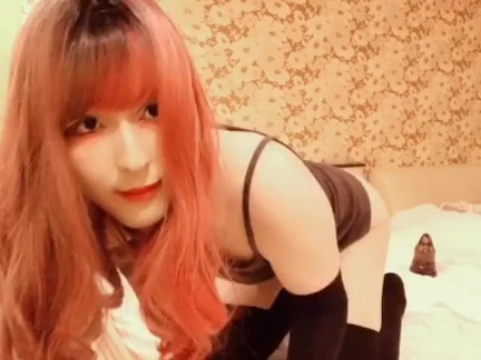 変態女装子アナル電マオナニー