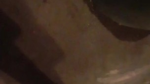 Peeing in the garage