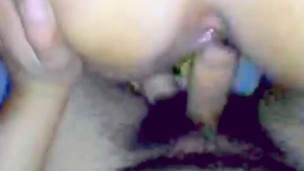 My wife and I having a good time before visiting his bull