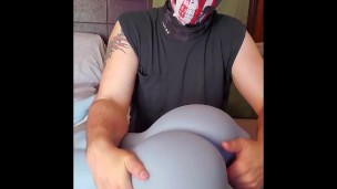 Naughty Blue ELF Sexdoll get Spanked