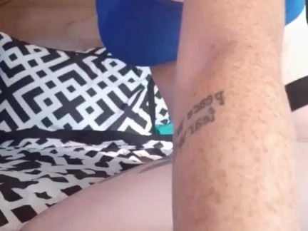 Anal play with my glass friend 