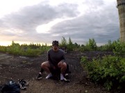 Публично трахнула своего мальчика на крыше заброшки 12/16