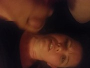 coworker should have known not to leave me alone with his big tit slut wife. 8/16