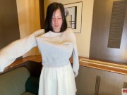 41歳人妻秘密のへそくり稼ぎコロナで貧困、奥様セックスレスで性欲溜まりまくり。ちょい熟女ちっぱい貧乳の40代熟練フェラテクニックとどエロ正常位。不倫 オナニー フェラVer～ Osakaporn 2/16