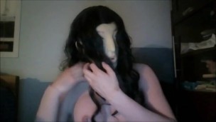 Angel's Night Pt1! Masking in female mask Angel from Celes!