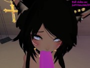 Submissive Joi in Virtual Reality ❤️Intense moaning and spanking; POV Blowjob [VRchat 3D Hentai] 11/16