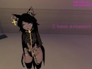 Submissive Joi in Virtual Reality ❤️Intense moaning and spanking; POV Blowjob [VRchat 3D Hentai] 3/16
