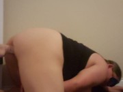 Wife orgasms twice with dildo 7/16