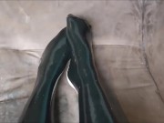 Shiny Latex Rubber Legs (ASMR)