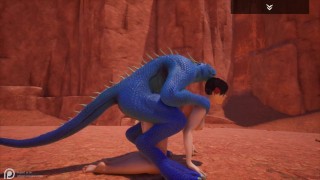 Wild Life Blue lizard scaly porn (Jenny and Corbac) - RedTube