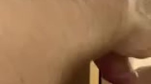 Cumming in my Own Mouth- Huge Load